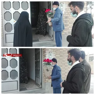 تجلیل از مادر شهید و دو طلبه جهادگر بسیجی در شاهرود+ تصاویر