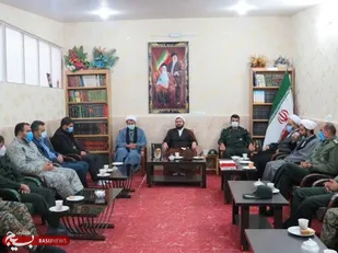 دیدار پایوران ناحیه مقاومت بسیج شهرستان فیروزکوه با امام جمعه شهرستان