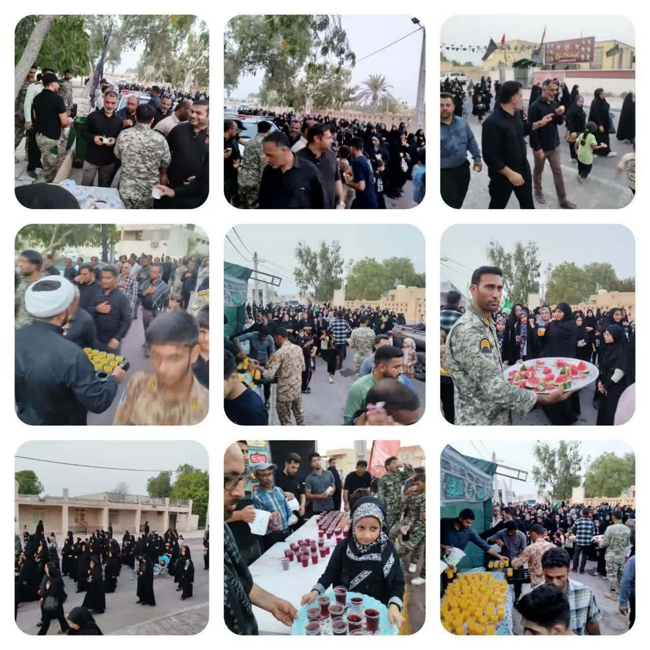 پیاده‌روی باشکوه جاماندگان اربعین در بوموسی