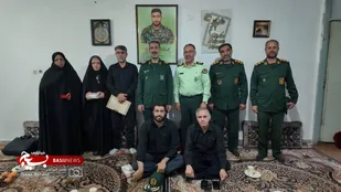 دیدار فرمانده سپاه حضرت روح&zwnj;الله استان مرکزی با خانواده شهیدان قاسم عزیزی و محمدعلی محرابی