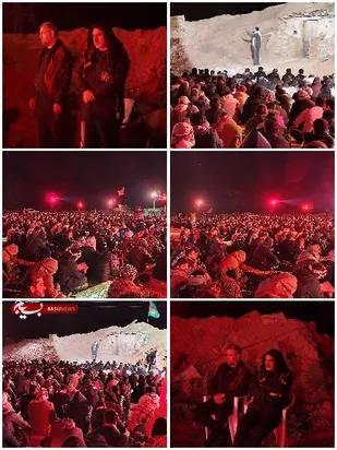 بازدید سردار شاهوارپور از مراسم بله برون حاج حسین یکتا در یادمان شهدای گمنام شلمچه