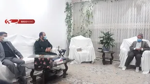 دیدار فرمانده سپاه حضرت عبدالعظیم(ع) با خانواده شهیدان ملکی