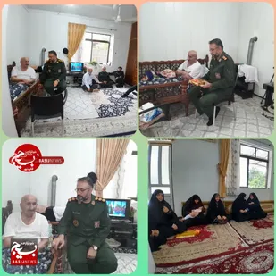 دیدار با خانواده شهیدعباسی از شهدای دفاع مقدس در قائمشهر