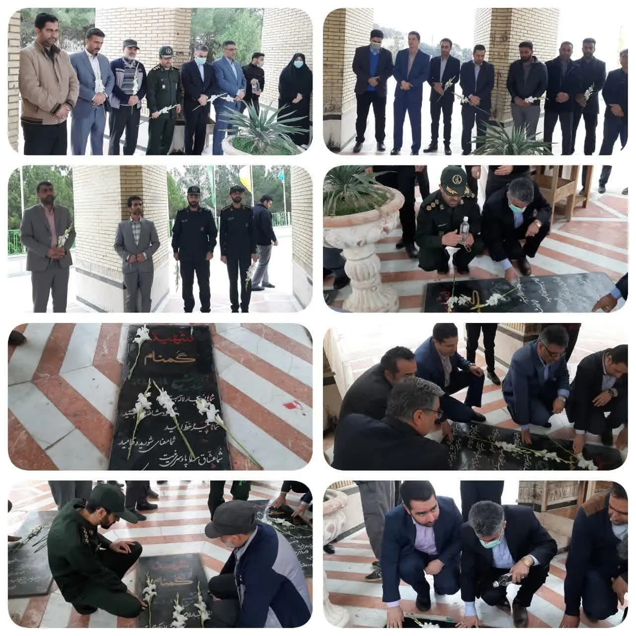 مزار شهدای گمنام پیشوا گلباران شد