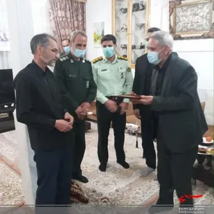 دیدار وسرکشی ازفرماندهان دفاع مقدس شهرستان خمین