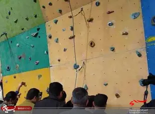 افتتاح دیواره سنگ نوردی تیپ شهید نوری بجنورد