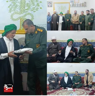 دیدار فرمانده ناحیه مقاومت بسیج حضرت ابوالفضل (ع) کارون با معتمدین شهرستان کارون