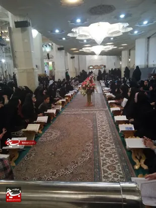 عهد قرآنی &laquo;در طول سال می&zwnj;خوانمت&raquo; بسیجیان حوزه حضرت نرجس(س) قم