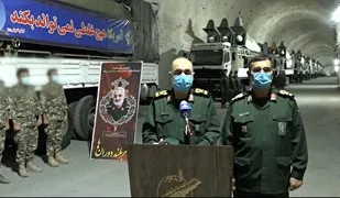 رونمایی از پایگاه موشکی سپاه در سواحل خلیج فارس+ فیلم