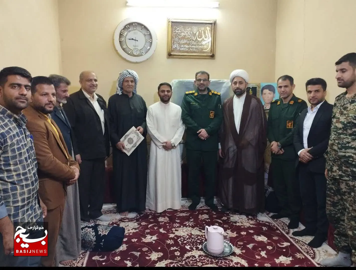 دیدارهفتگی ناحیه مقاومت بسیج کارون باخانواده شهدا