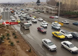بارش باران در محورهای هفت استان
