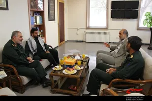 حضور جمعی از مسئولان سپاه انصارالحسین(ع) در صداوسیمای مرکز همدان
