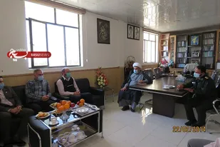 دیدار مسئول بسیج دانشجویی با فرمانده سپاه کنگان