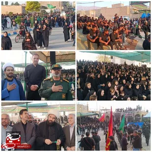 حضور فرمانده سپاه میامی در بخش کالپوش+ تصاویر