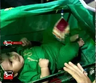 شیرخوارگان حسینی به یاد حضرت علی اصغر علیه السلام به میدان آمدند