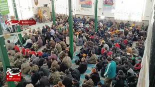 برگزاری همایش اقتدار بسیجیان شهرستان میامی در روستای نردین+ تصاویر