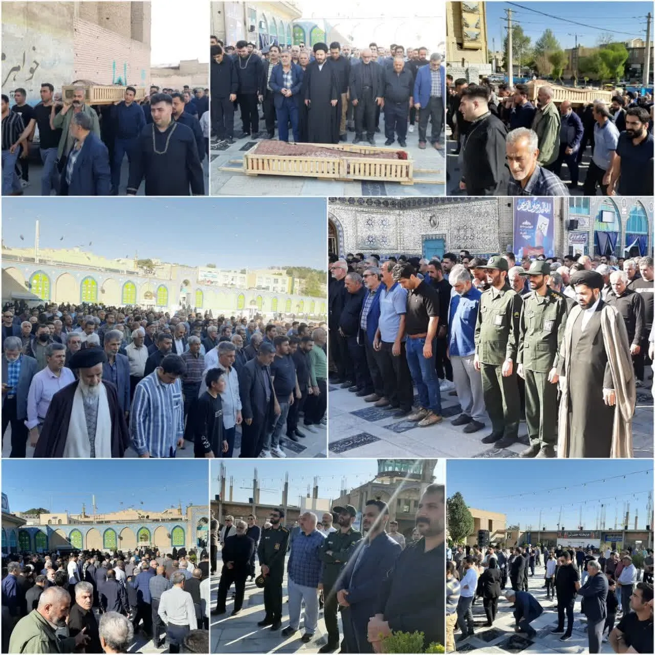 تشییع پیکر مادر شهید 