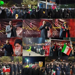 فریاد &laquo;هیهات منا الذله&raquo; و تشییع نمادین رهبر شهید امت ویژه جاماندگان