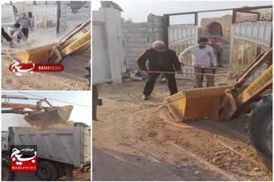 از هموارسازی خیابان ها تا برپایی جلسه دسته گردان امنیتی در شهرستان سرخه