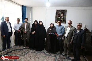 دیدار و تجلیل از خانواده جانباز دوران دفاع مقدس