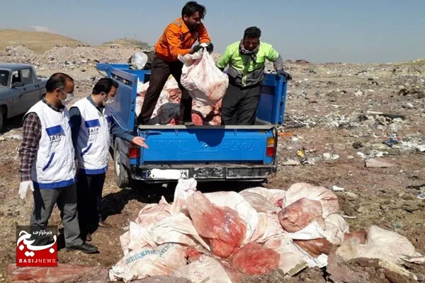 کشف و معدوم سازی ۱۹ تن انواع مواد خام دامی در نهاوند