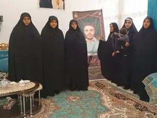 دیدار با مادر شهید جواد زارعی "شهید امنیت"  در روز وفات حضرت ام البنین(س)