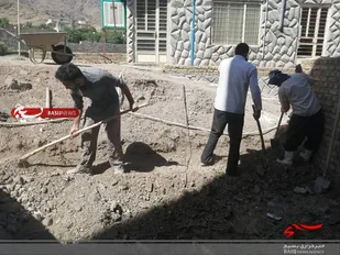 مرمت و بازسازی یک خانه محروم در روستای جارو اشتهارد+تصاویر