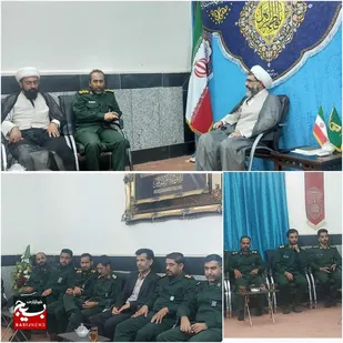 دیدار فرمانده ناحیه مقاومت سپاه زابل با امام جمعه شهرستان به مناسبت هفته دفاع مقدس