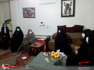 دیدار خواهران حوزه مقاومت بسیج نرجس خاتون (س) با مادر شهید رستگار