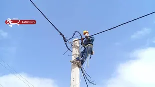 شبکه فشار ضعیف سیمی ۱۰ روستای شاهرود به کابل خودنگهدار تبدیل شد