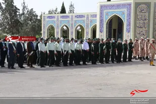 صبحگاه مشترک نیروهای نظامی و انتظامی در دامغان برگزار شد