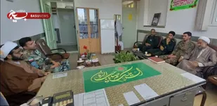 دیدار مسئول  عقیدتی گروه ۸۴۰ موشکی شهید کبریایی ارتش با مسئول نمایندگی ولی فقیه در ناحیه سپاه شهرستان آران وبیدگل