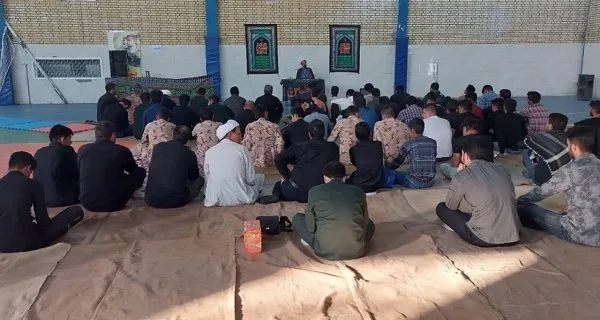 مراسم سوگواری سید و سالار شهیدان رزمندگان و بسیجیان گردان۱۱۴ امام حسین (علیه السلام) دهاقان برگزار شد