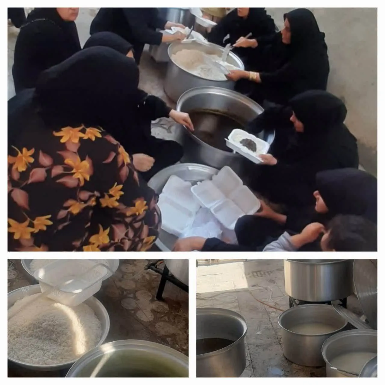 خدمات رسانی گروه جهادی شهید ولی زاده به زائرین در شهر مهران