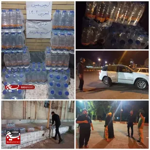 توزیع غذای گرم بین نیازمندان به همت بسیج فرهنیگان شوشتر دراربعین حسینی