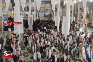 رزمایش اقتدار بسیجیان شهرستان سرخه در حسینه شهدا برگزار شد