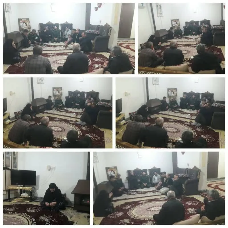 برگزاری محفل شبی با خانواده معظم شهید حسن خان محمد رحیمی