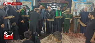 برگزاری مراسم تقدیر از خادمان و شاعران امام حسین(ع) هویزه در مرز چذابه