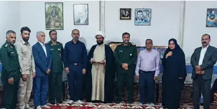 دیدار و تکریم خانواده شهید والامقام جواد ظهیری در شهرستان رامشیر