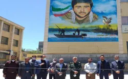 رونمایی از تمثال شهید «جباریان» در همدان