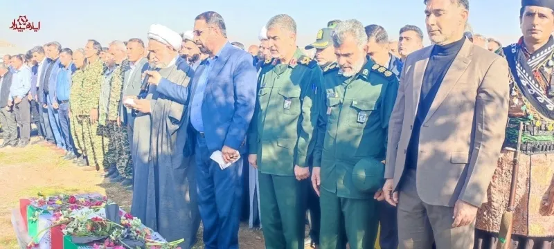 برگزاری مراسم تشییع پیکر شهید گمنام در بخش ماژین شهرستان دره‌شهر