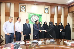 مراسم تکریم و معارفه مسئول بسیج دانشجویی دانشگاه ملی مهارت حضرت رقیه برگزار شد