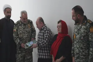 تبریک سال نو میلادی فرمانده تیپ ۲۵نیرو مخصوص به خانواده شهید هراچ هامپورسونیاس