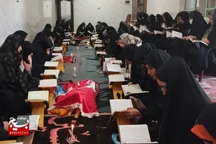 برگزاری محفل انس با قرآن کریم در پایگاه&zwnj;های حوزه بسیج حضرت خدیجه(س) آبرومند