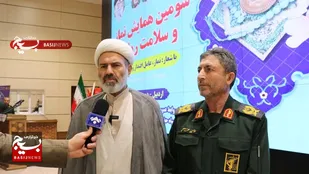 مصاحبه با سردار محمدی اصل فرمانده سپاه استان و حجت الاسلام علیی مسئول نمایندگی ولی فقیه در سپاه استان در سومین همایش نماز و سلامت روان سپاه استان اردبیل