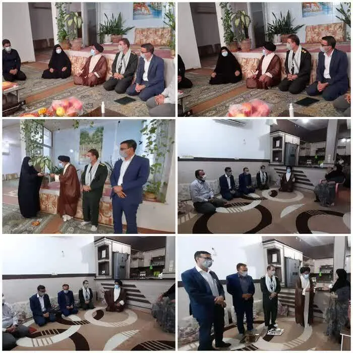 تجلیل از خانواده دو شهید ورزشکار در دهلران