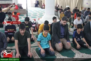 مشارکت ۱۶۰۰ دانش آموز در آیین معنوی اعتکاف قوچان