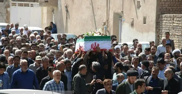 آیین تشیع پیکر پاک پدر معظم چهار شهید مرحوم حاج محمد ضیایی اسوه ایثار و فداکاری