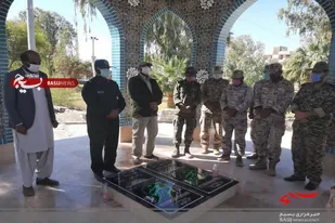 غبارروبی مزار شهدای گمنام شهرستان دلگان برگزار شد