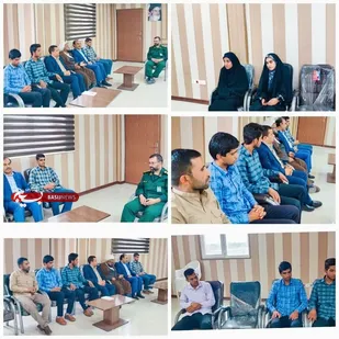 دیدار اعضای بسیج دانشجویی دانشگاه پیام نور ریگان با فرمانده سپاه